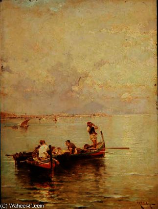 Lake Landscape — Franz Richard Unterberger