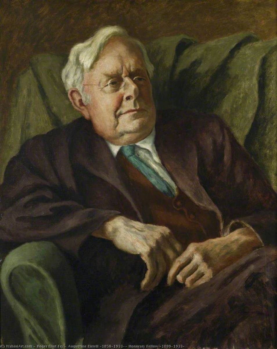 Augustine Birrell (1850–1933), Honorary Fellow (1899–1933) — Roger Eliot Fry