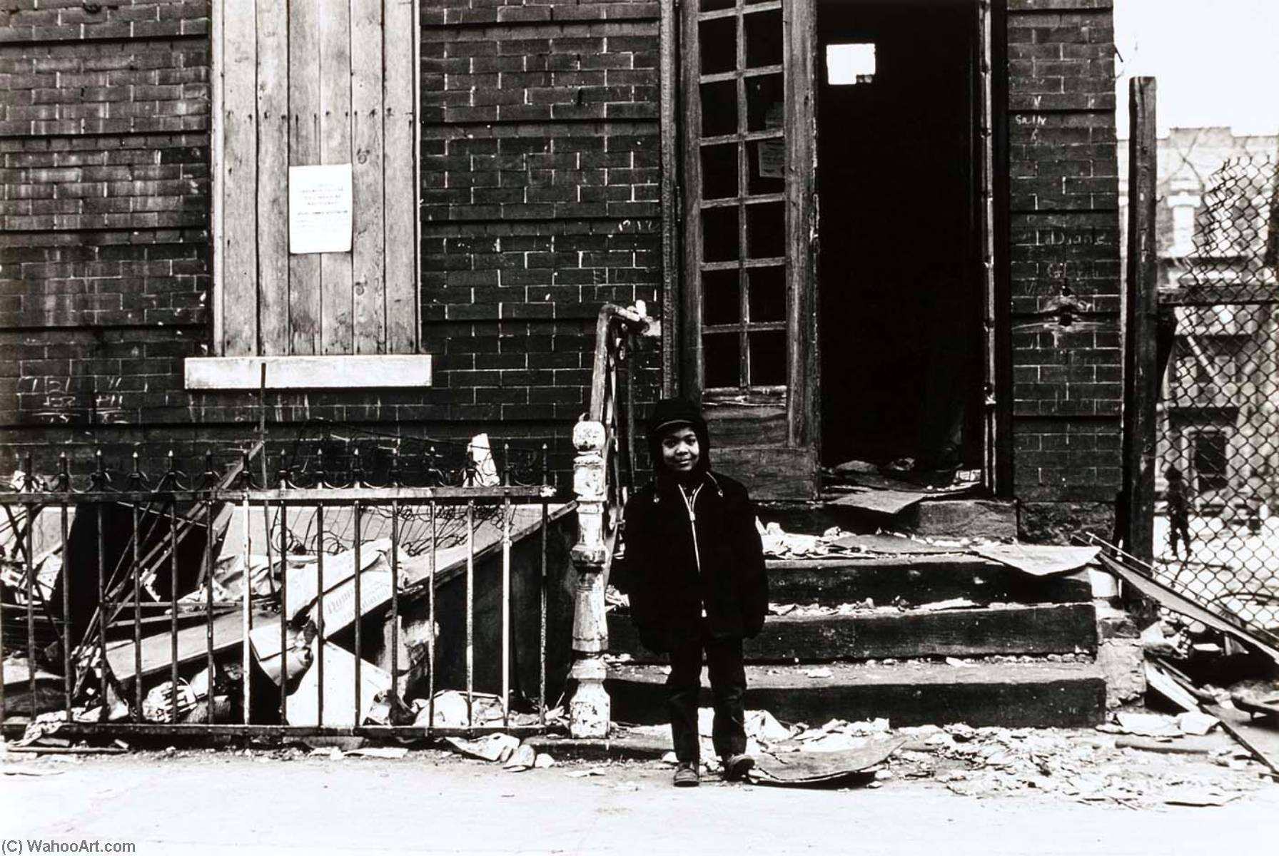 Untitled (boy In Front Of Condemned Building, East New York) — Frank Espada