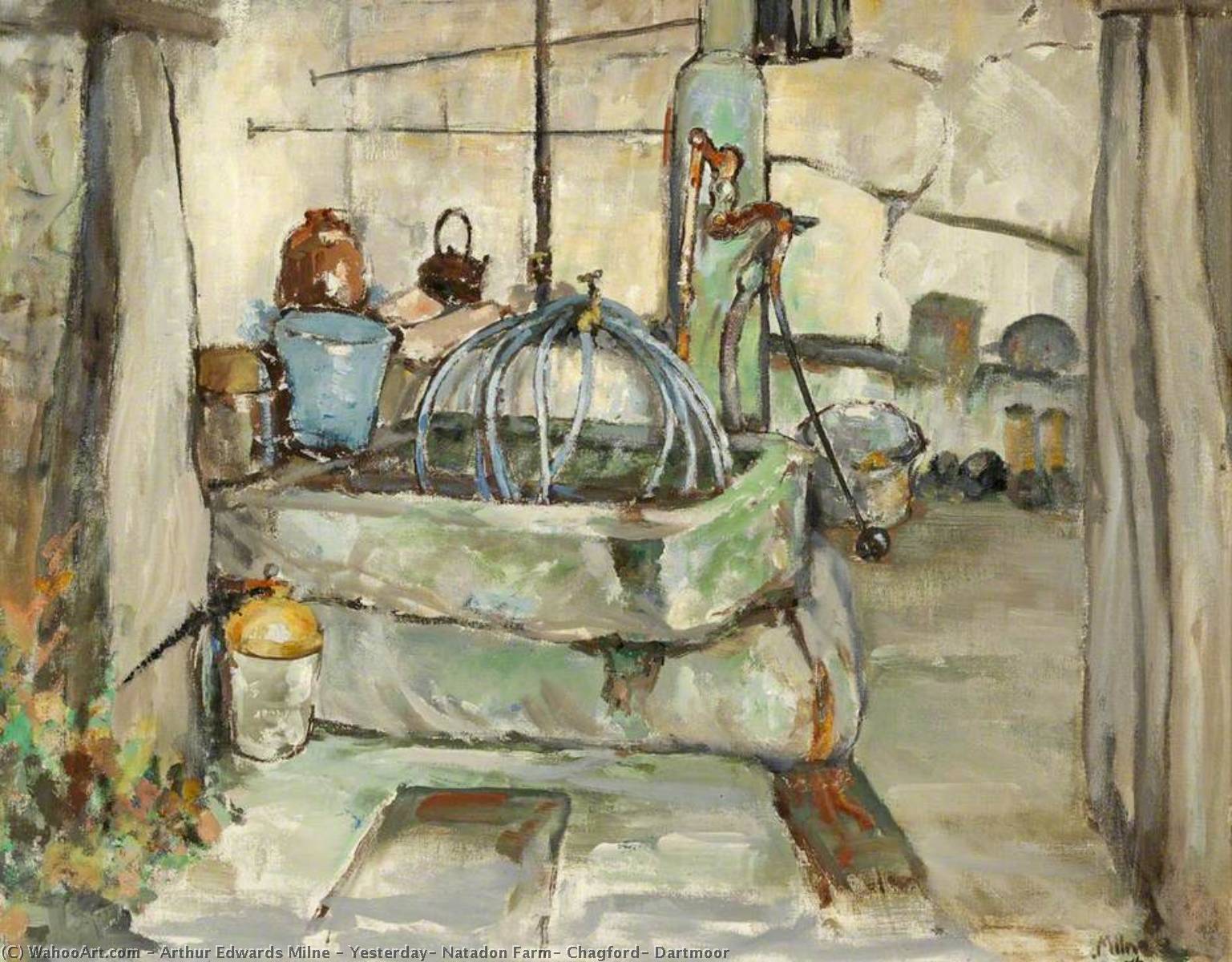 Yesterday, Natadon Farm, Chagford, Dartmoor — Arthur Edwards Milne