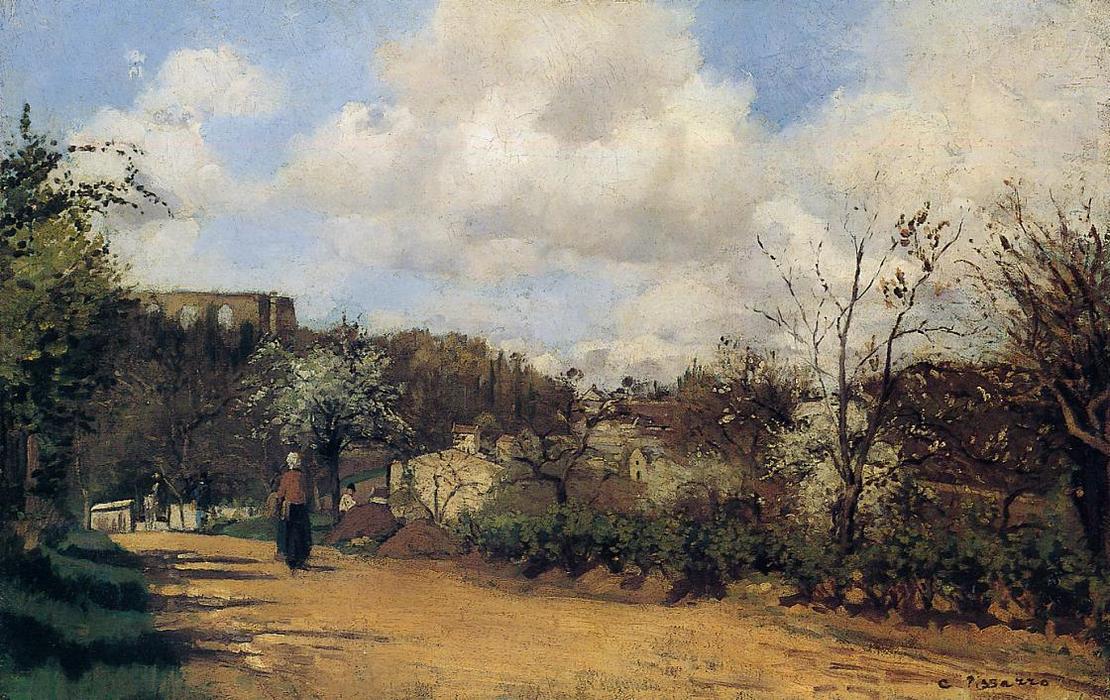 Springtime In Louveciennes — Camille Pissarro
