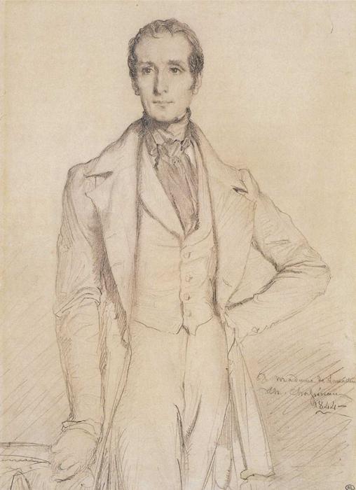 Portrait Of Alphonse De Lamartine — Théodore Chassériau