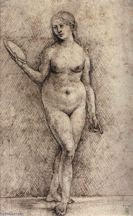 Nude Woman With A Mirror — Hans Süss Von Kulmbach