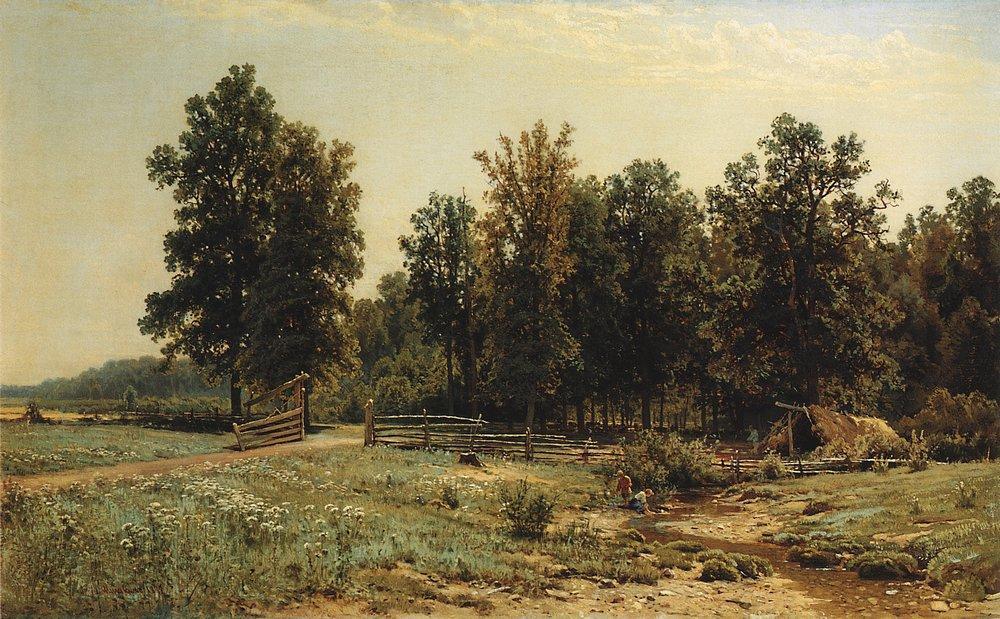 At The Edge Of An Oak Forest — Ivan Ivanovich Shishkin