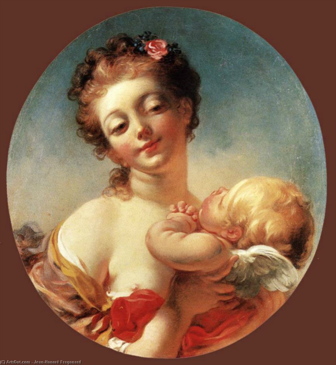 Venus And Cupid — Жан-оноре Фрагонар