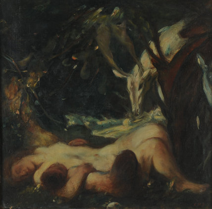 Study For The Sleeping Wood Nymph — Charles Haslewood Shannon