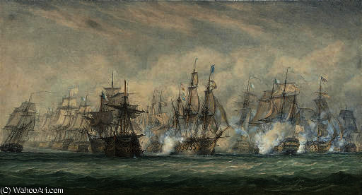 The Battle Of The Saintes — John Christian Schetky