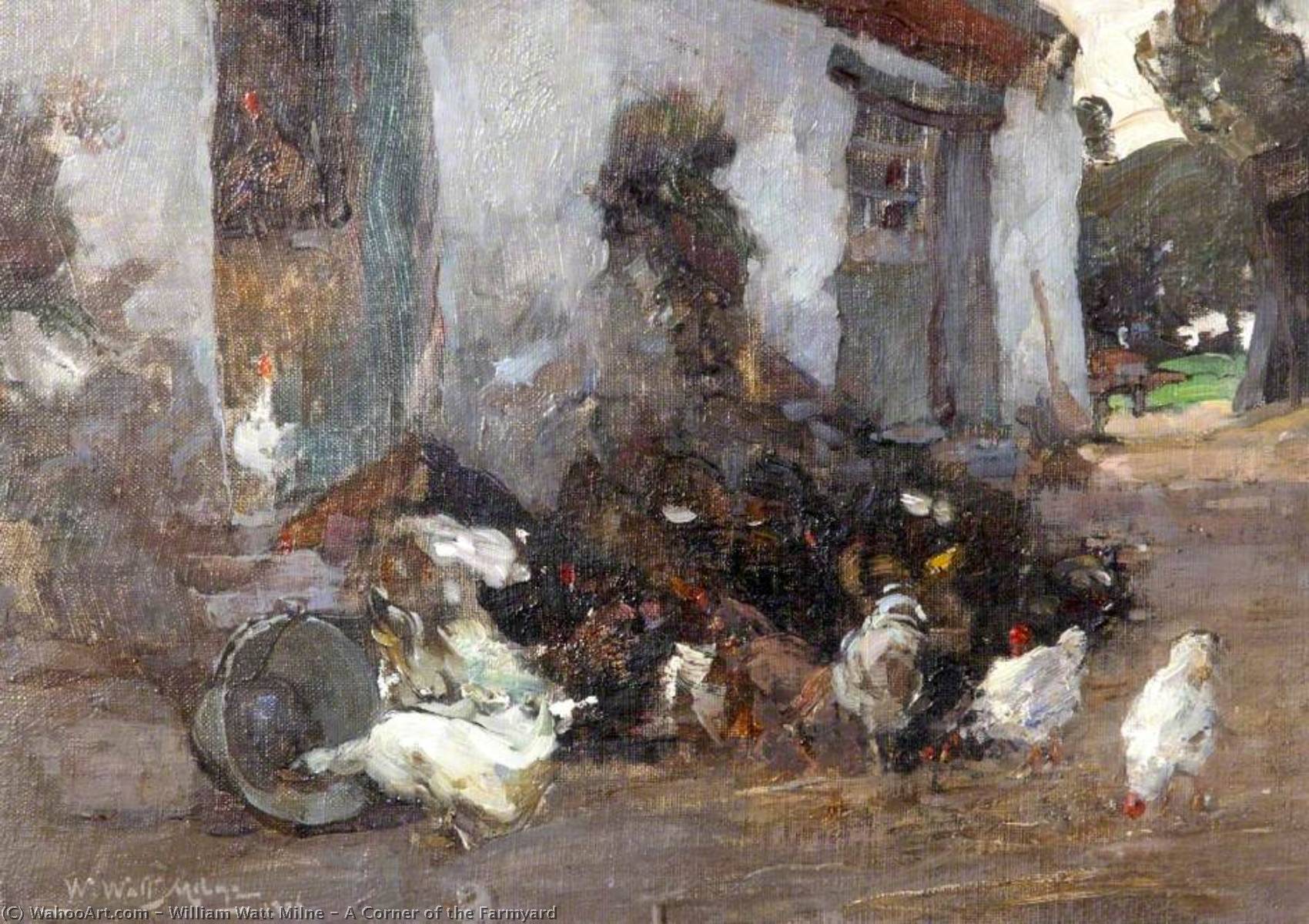 A Corner Of The Farmyard — William Watt Milne