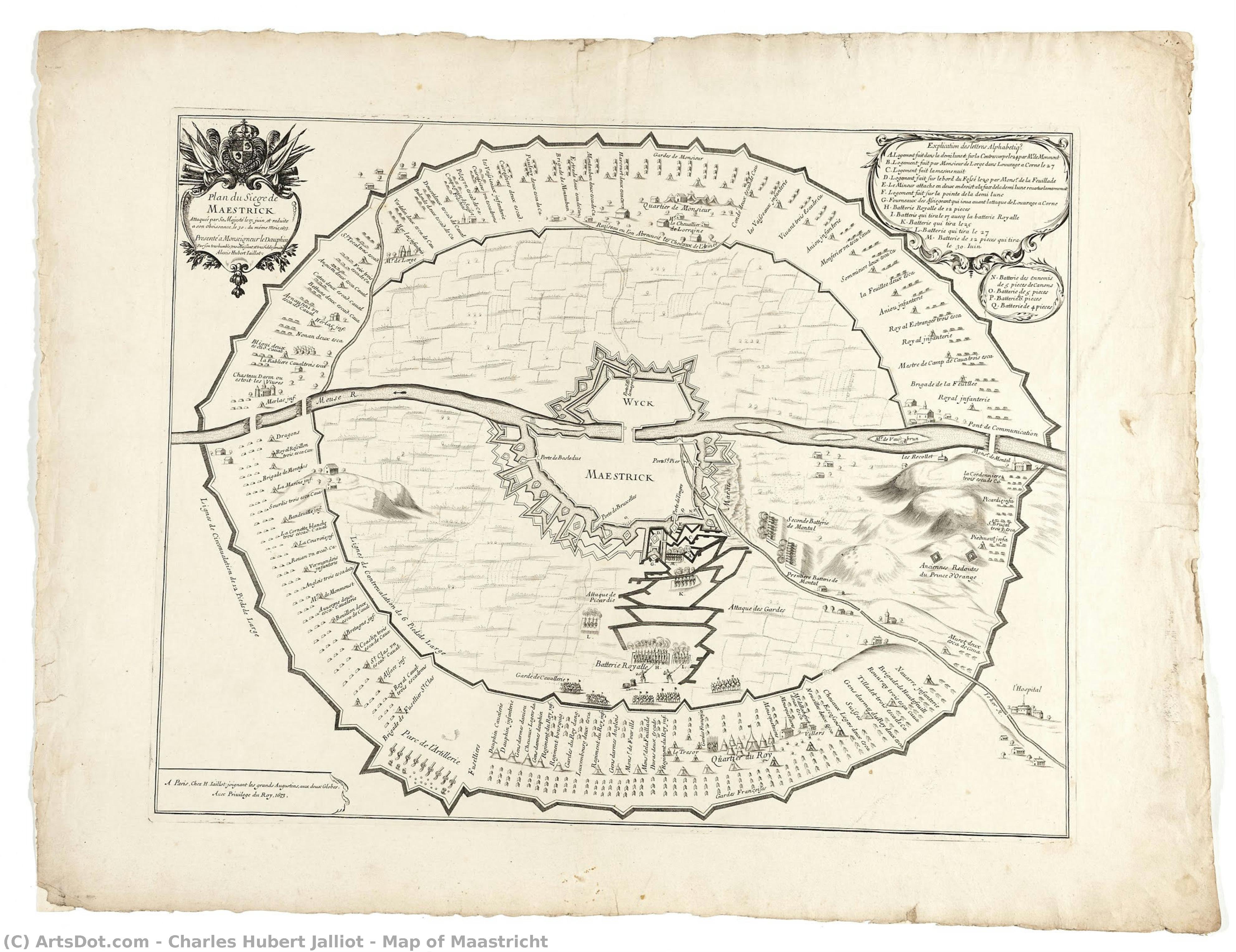 Map Of Maastricht — Charles Hubert Jalliot