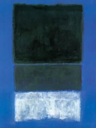 Weiße Und Grüntöne In Blau — Mark Rothko