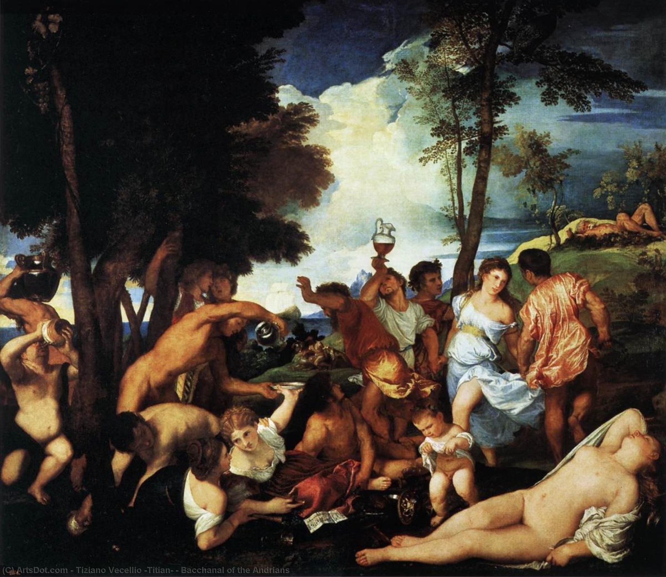Bacchanal Of The Andrians — Tiziano