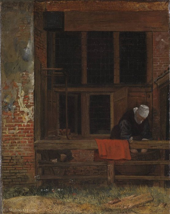A Court-yard — Esaias Boursse