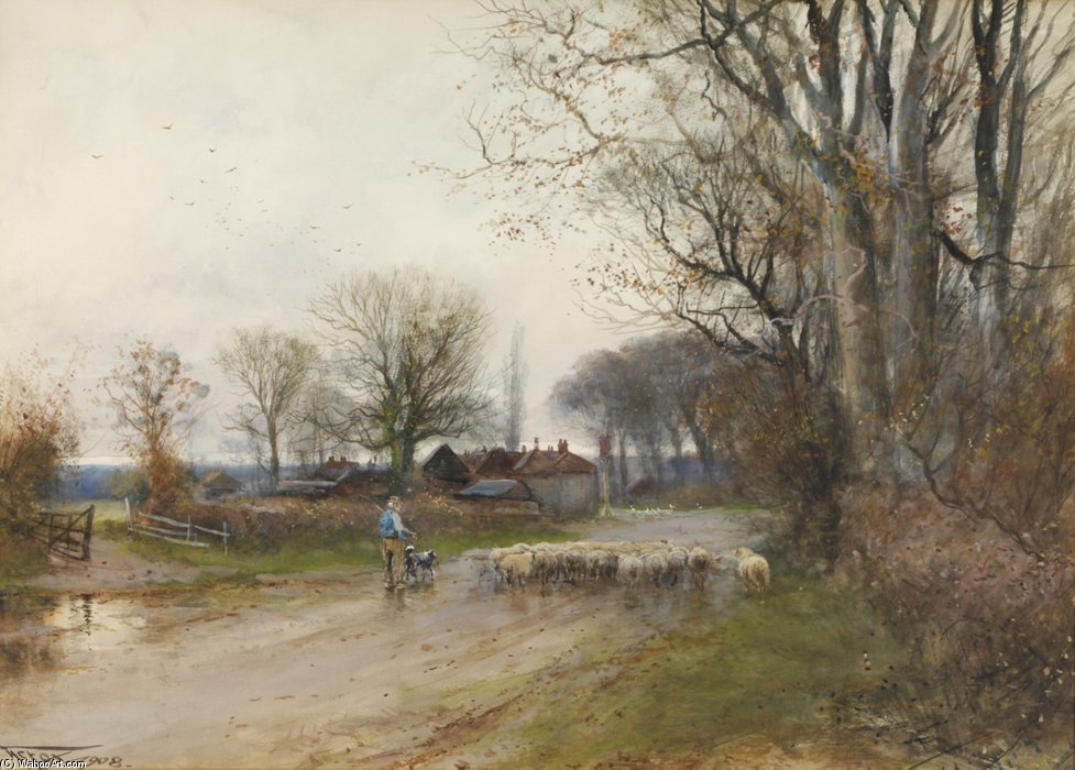 Lane At Ringwood — Henry Charles Fox