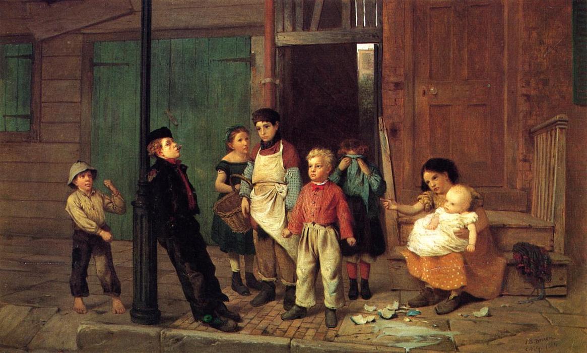 The Bully Of The Neighborhood — John George Brown