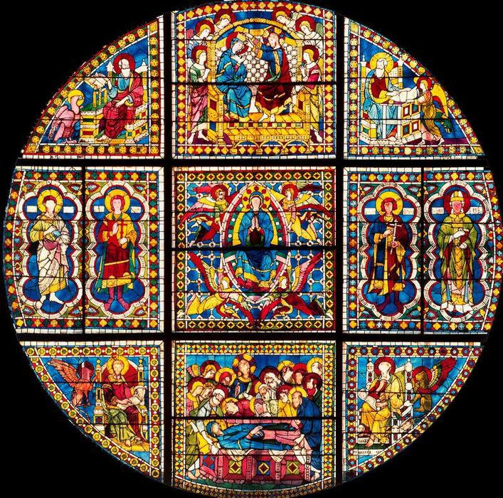 Catedral De Siena. ''muerte, Resurrección Y Coronación De La Virgen'' — Duccio Di Buoninsegna