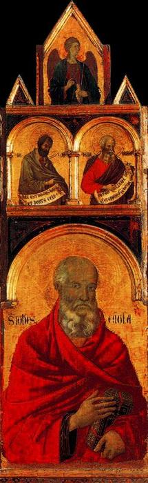 Die Jungfrau Und Das Kind Mit Heiligen, Propheten Und Engeln — Duccio Di Buoninsegna
