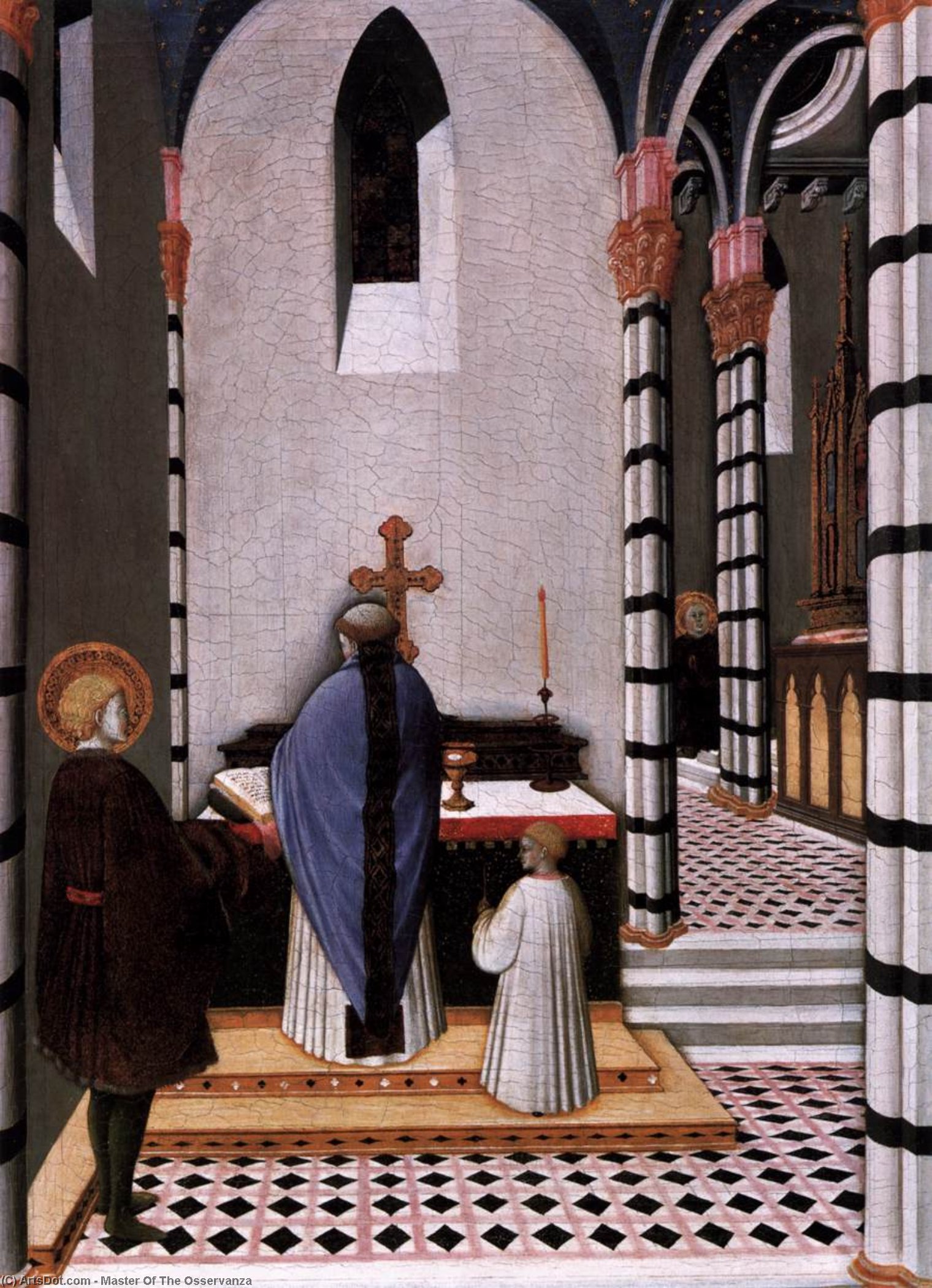 St Anthony At Mass Dedicates His Life To God — Master Of The Osservanza