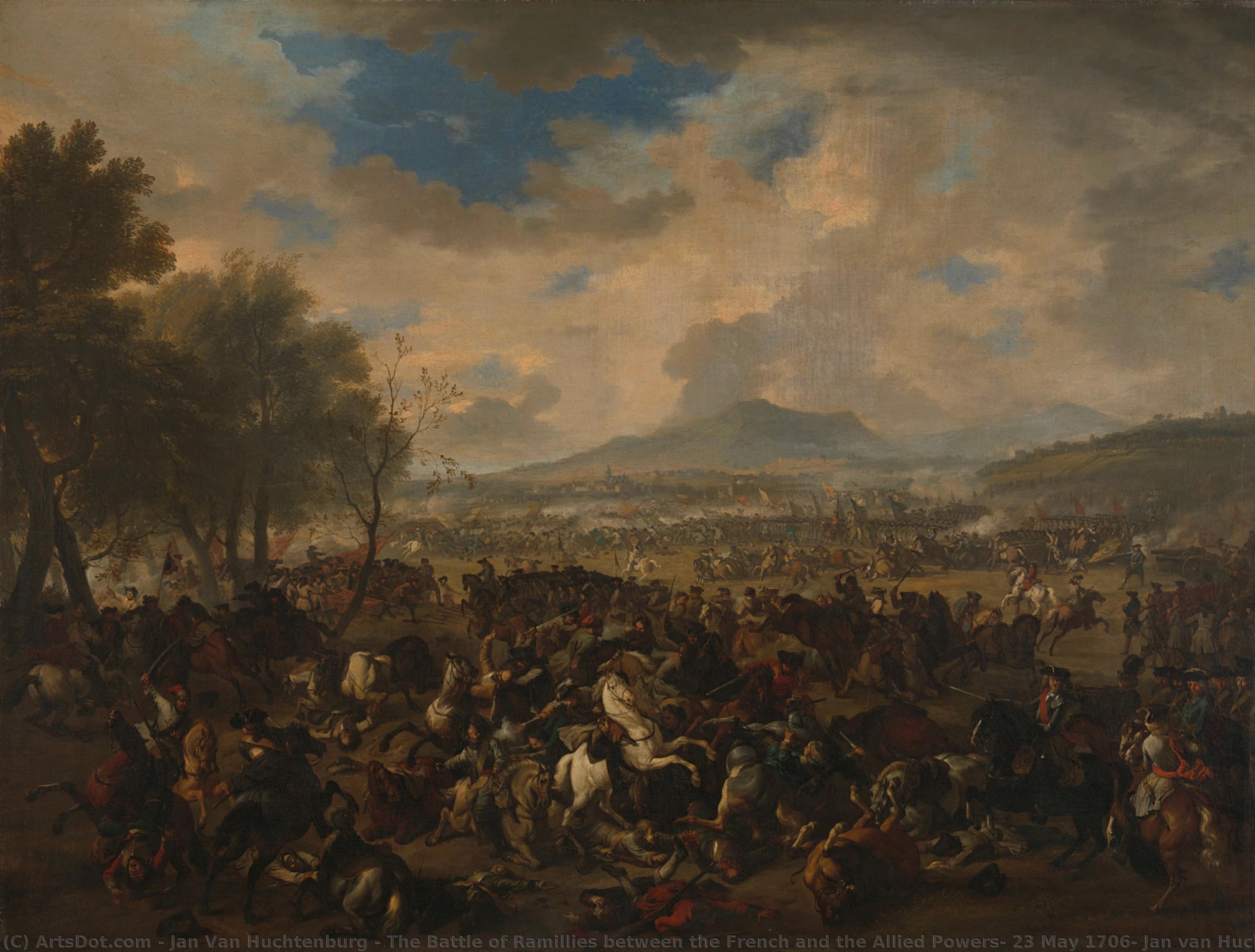 The Battle Of Ramillies Between The French And The Allied Powers, 23 May 1706, Jan Van Huchtenburg, 1706 - 1710 — Jan Van Huchtenburg