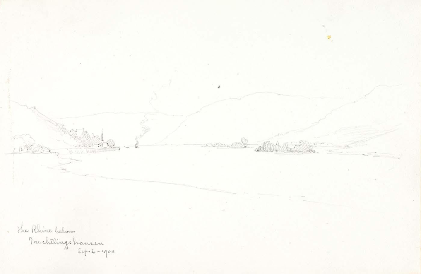 The Rhine Below Trechtlingshausen — George Elbert Burr