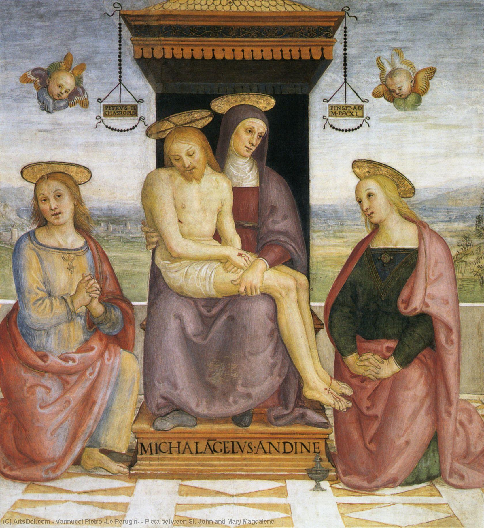 Pieta Between St. John And Mary Magdalene — Vannucci Pietro (le Perugin)
