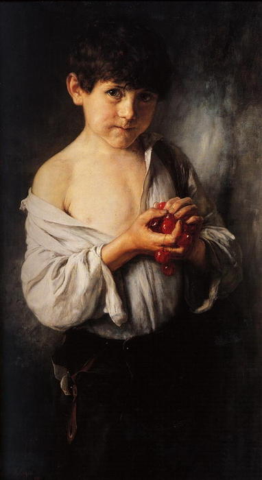 Boy With Cherries — Nikolaos Gyzis