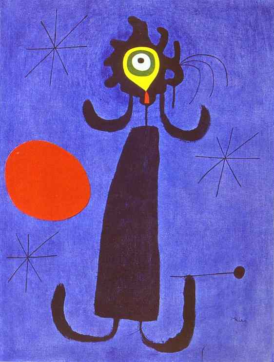 Woman In Front Of The Sun — Joan Miró