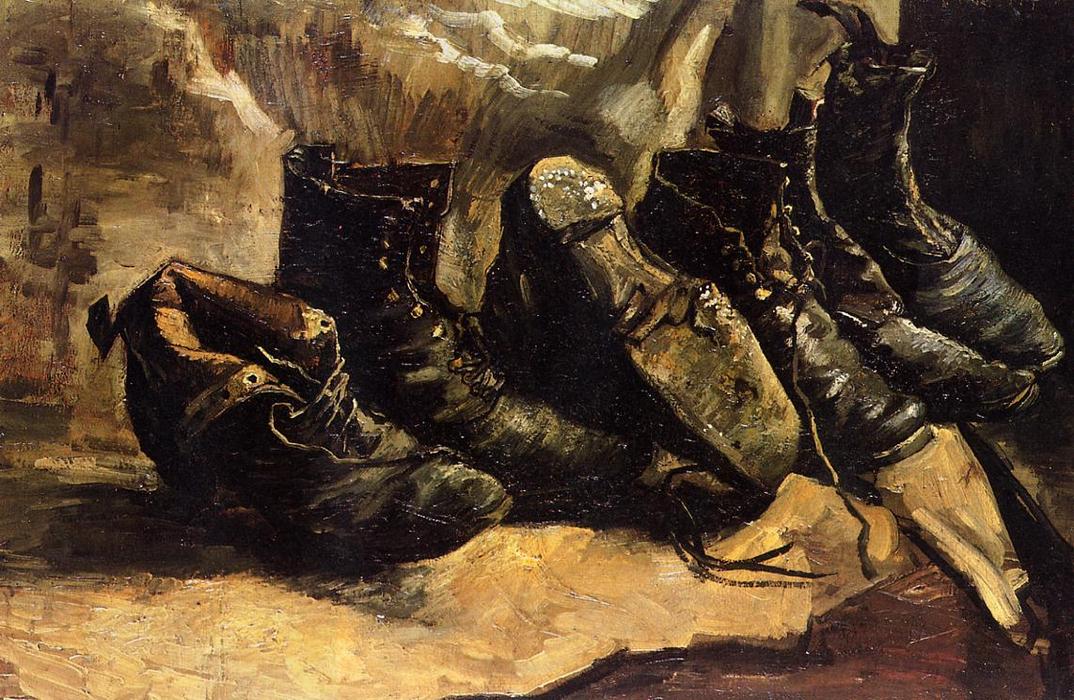 Three Pair Of Shoes — Vincent Willem Van Gogh