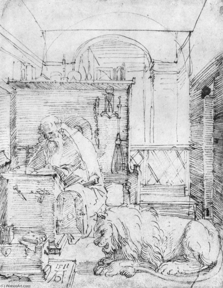St Jerome In His Study — Альбрехт Дюрер