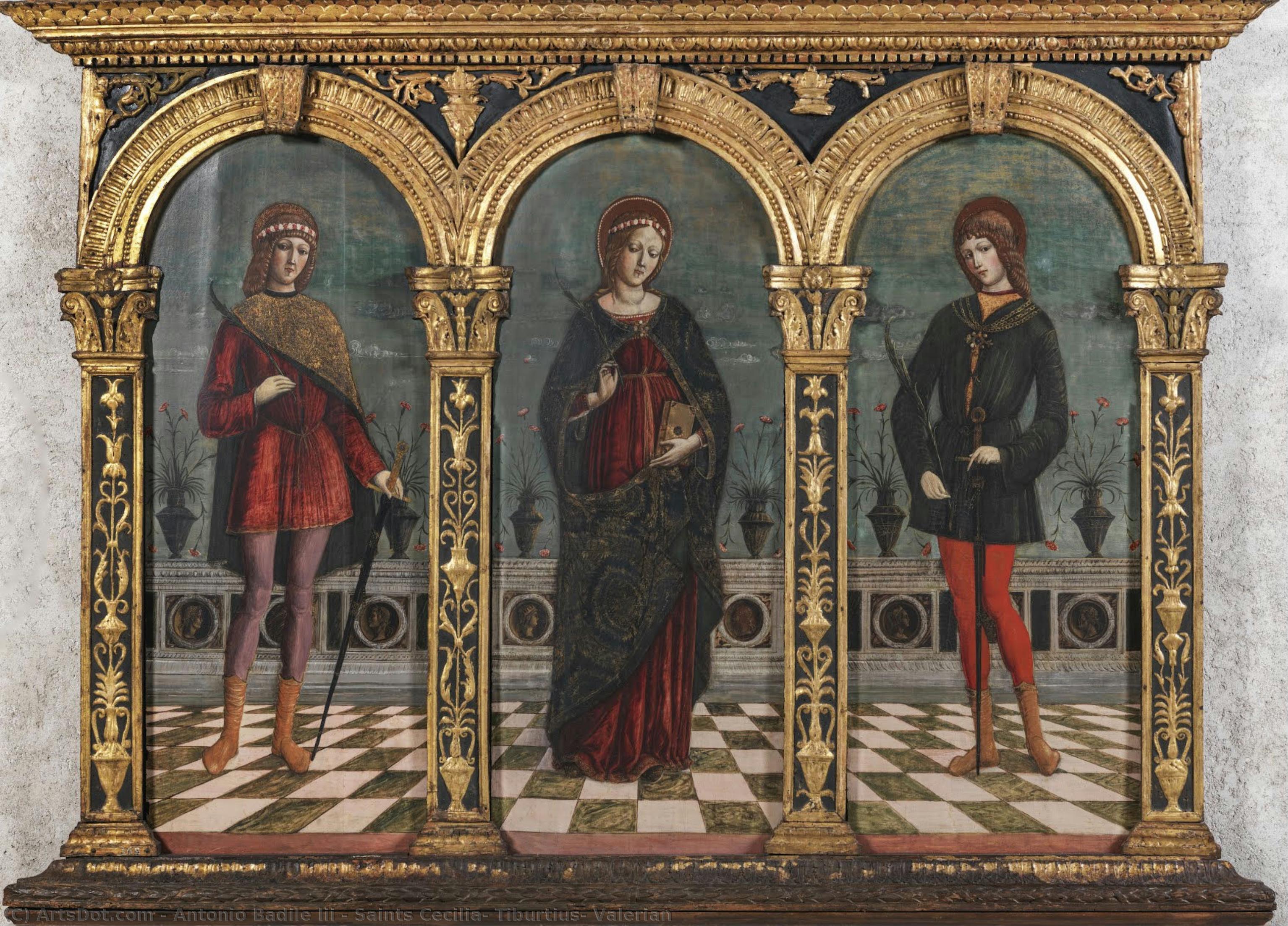 Saints Cecilia, Tiburtius, Valerian — Antonio Badile Iii