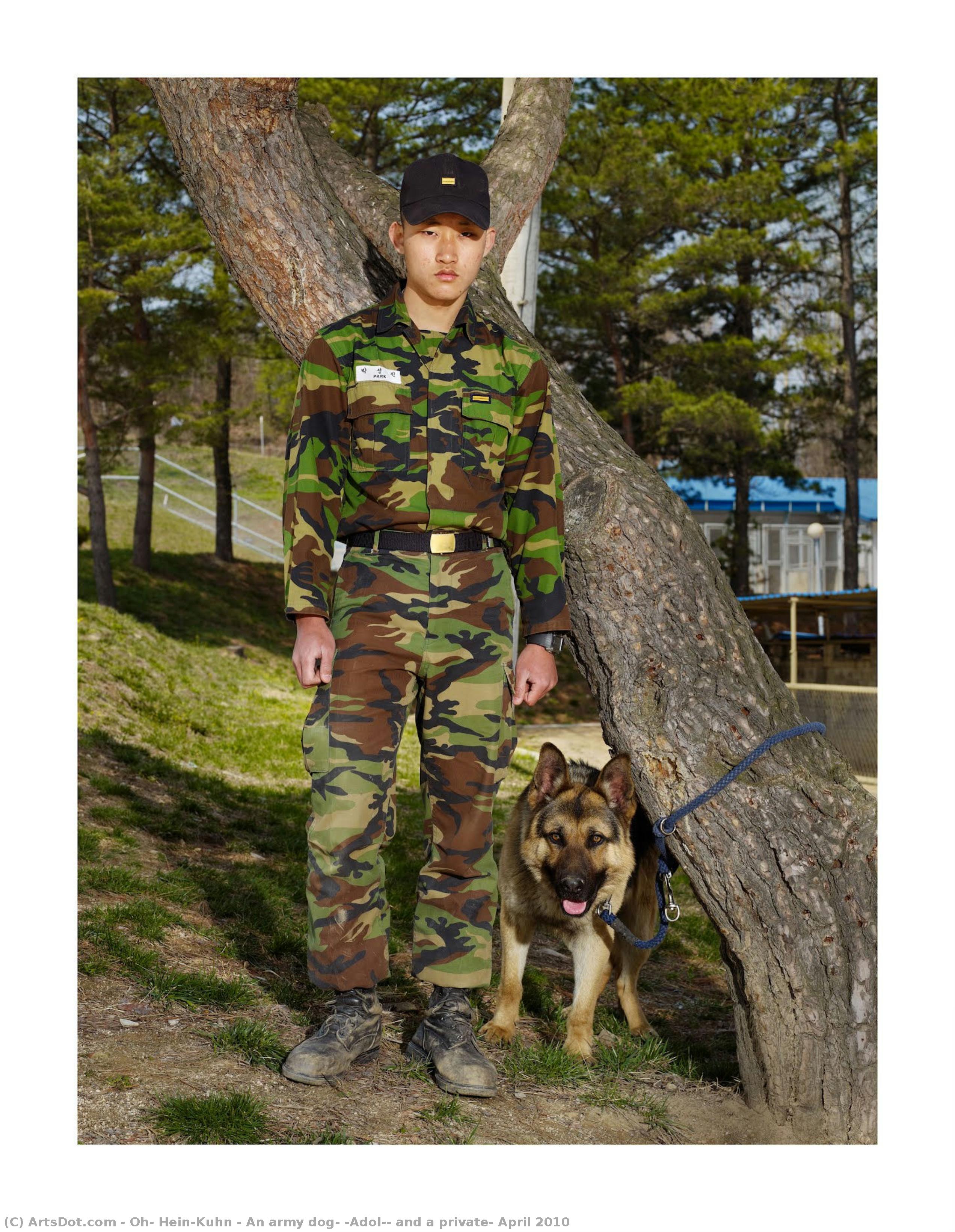 An Army Dog, “adol,” And A Private, April 2010 — Oh, Hein-kuhn