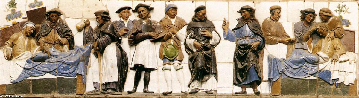 Seven Acts Of Mercy (detail) — Santi Buglioni