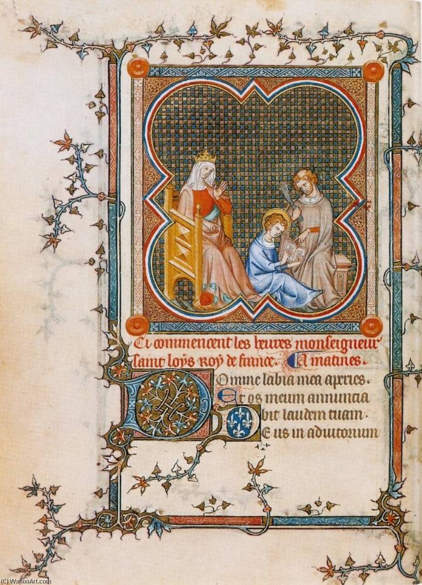 Miniature From Hours Of Jeanne De Navarre (also Known As Blanche Of Navarre And Louis Ix) — Jean Le Noir