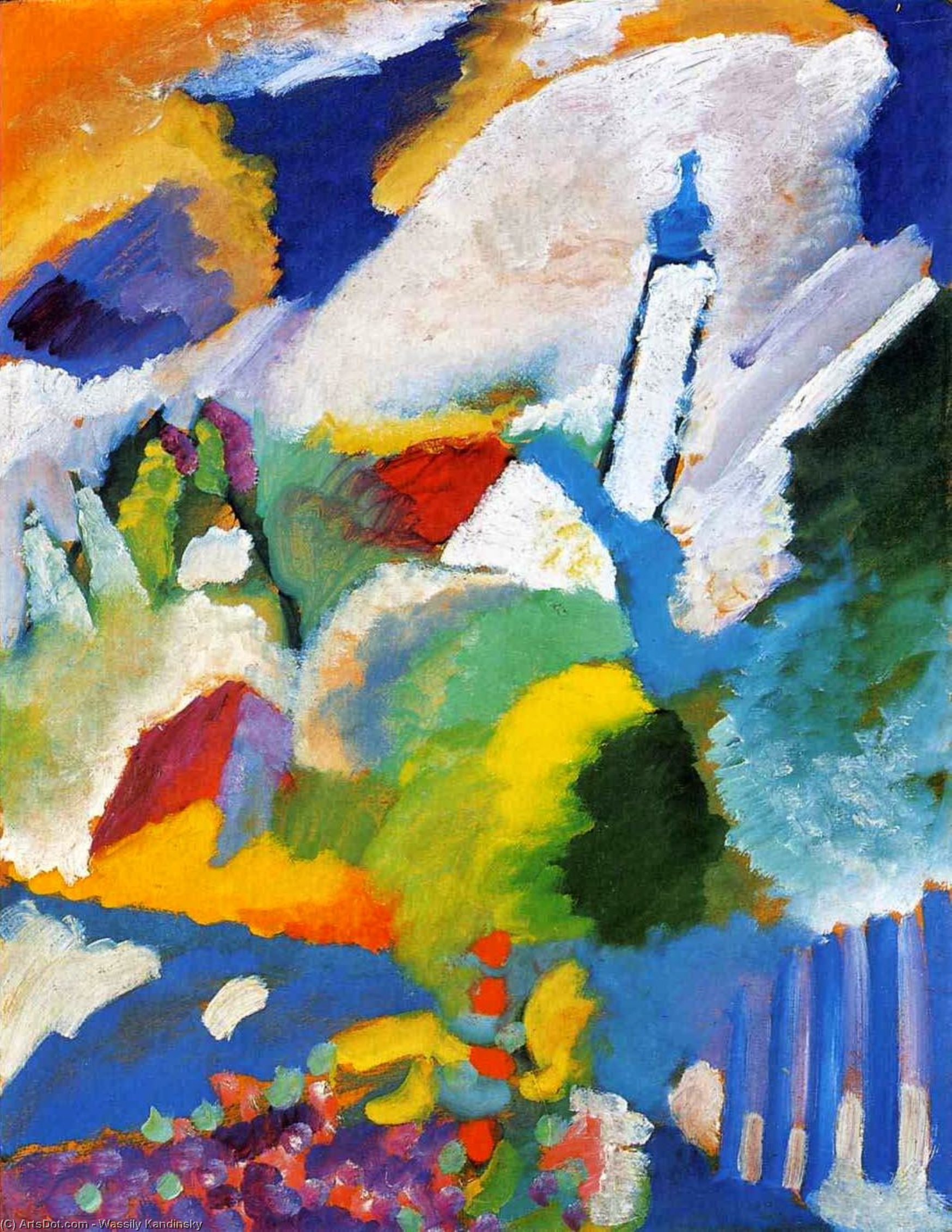 Murnau With A Church — Wassily Wassilyevich Kandinsky