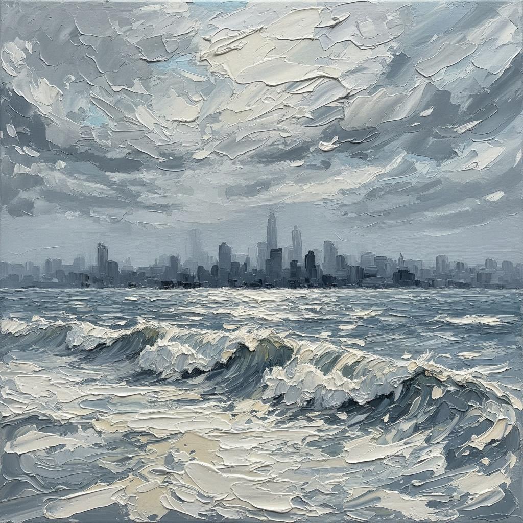 Monolithic Shadows Of A Silver Sea In Perpetual Atmospheric Motion — David Moreau