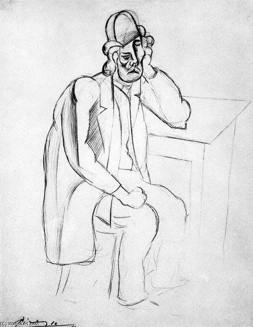 Hombre Con Un Sombrero De Melón — Pablo Picasso