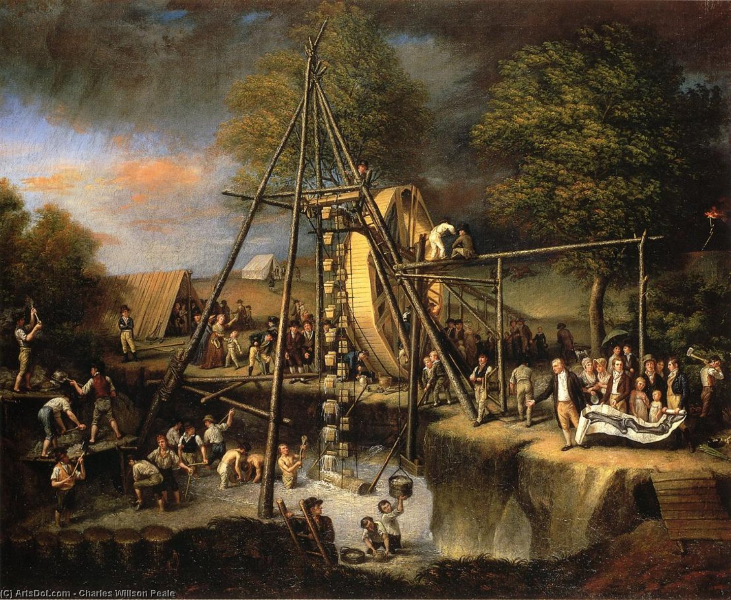 Exhumation Of The Mastadon — Charles Willson Peale