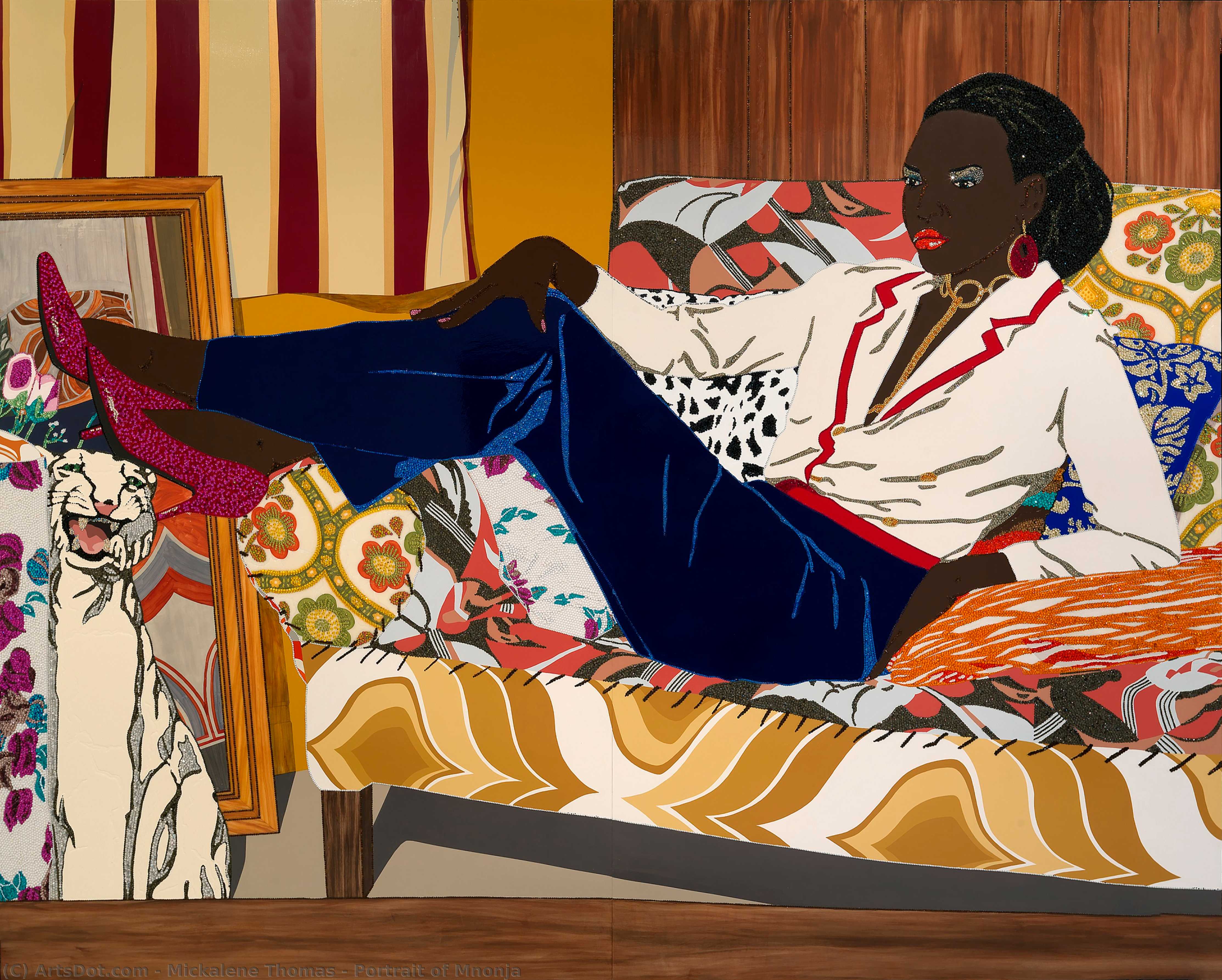 Portrait Of Mnonja — Mickalene Thomas