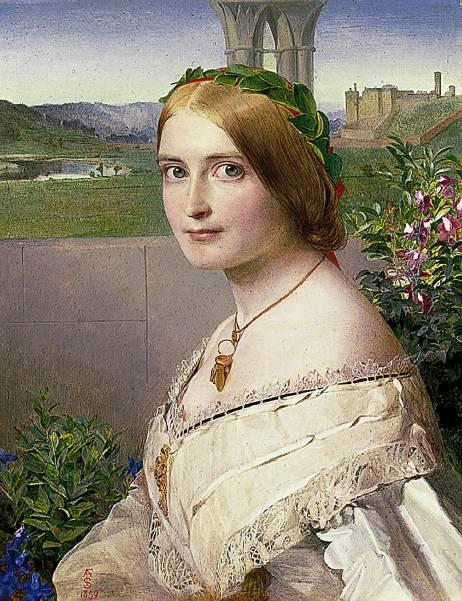 Portrait Of Adelaide Mary, Mrs Philip Bedingfeld — Anthony Frederick Augustus Sandys