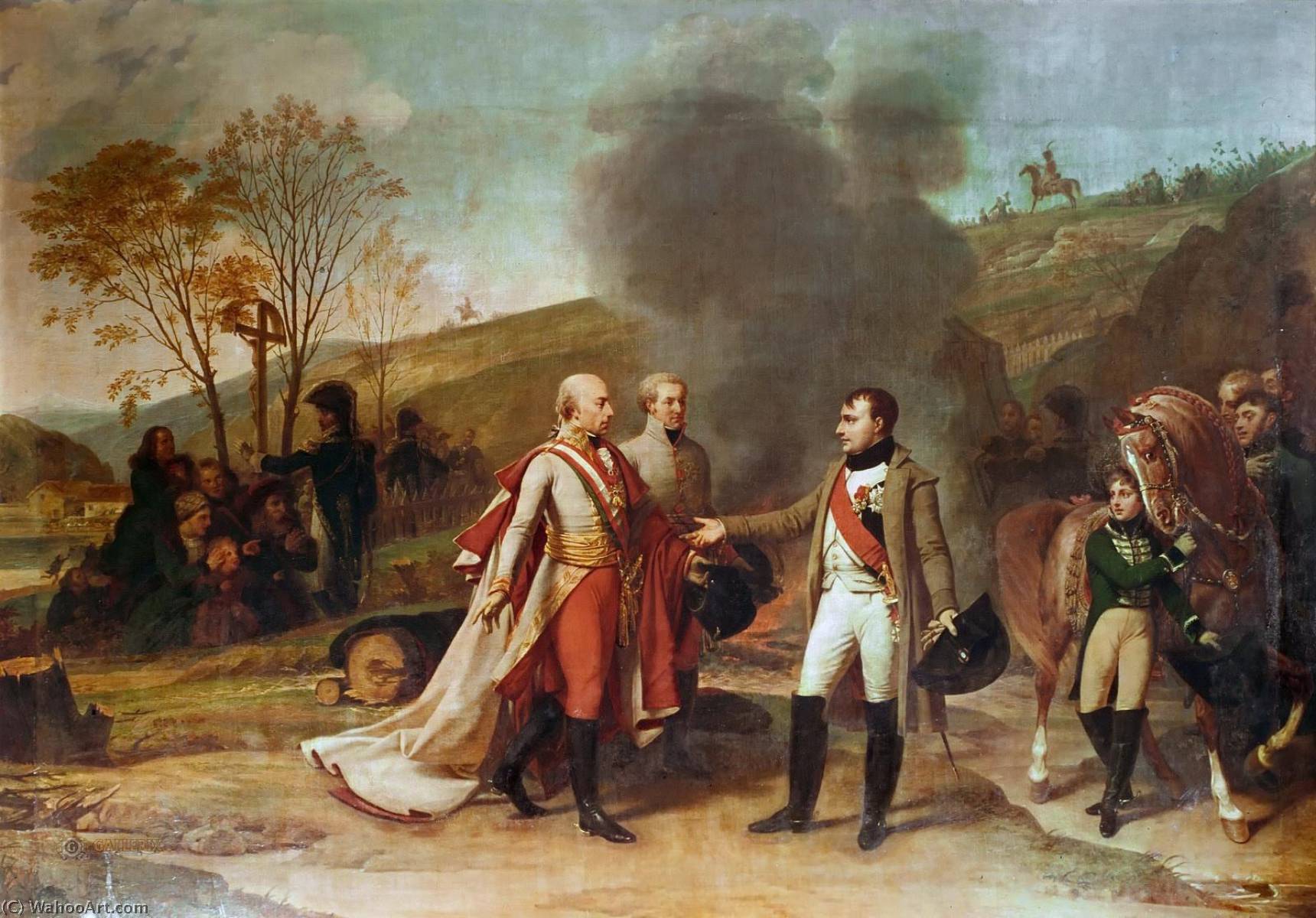 The Interview Between Napoleon I And Francis Ii After The Battle Of Austerlitz, December 4, 1805 — Baron Gros Antoine Jean