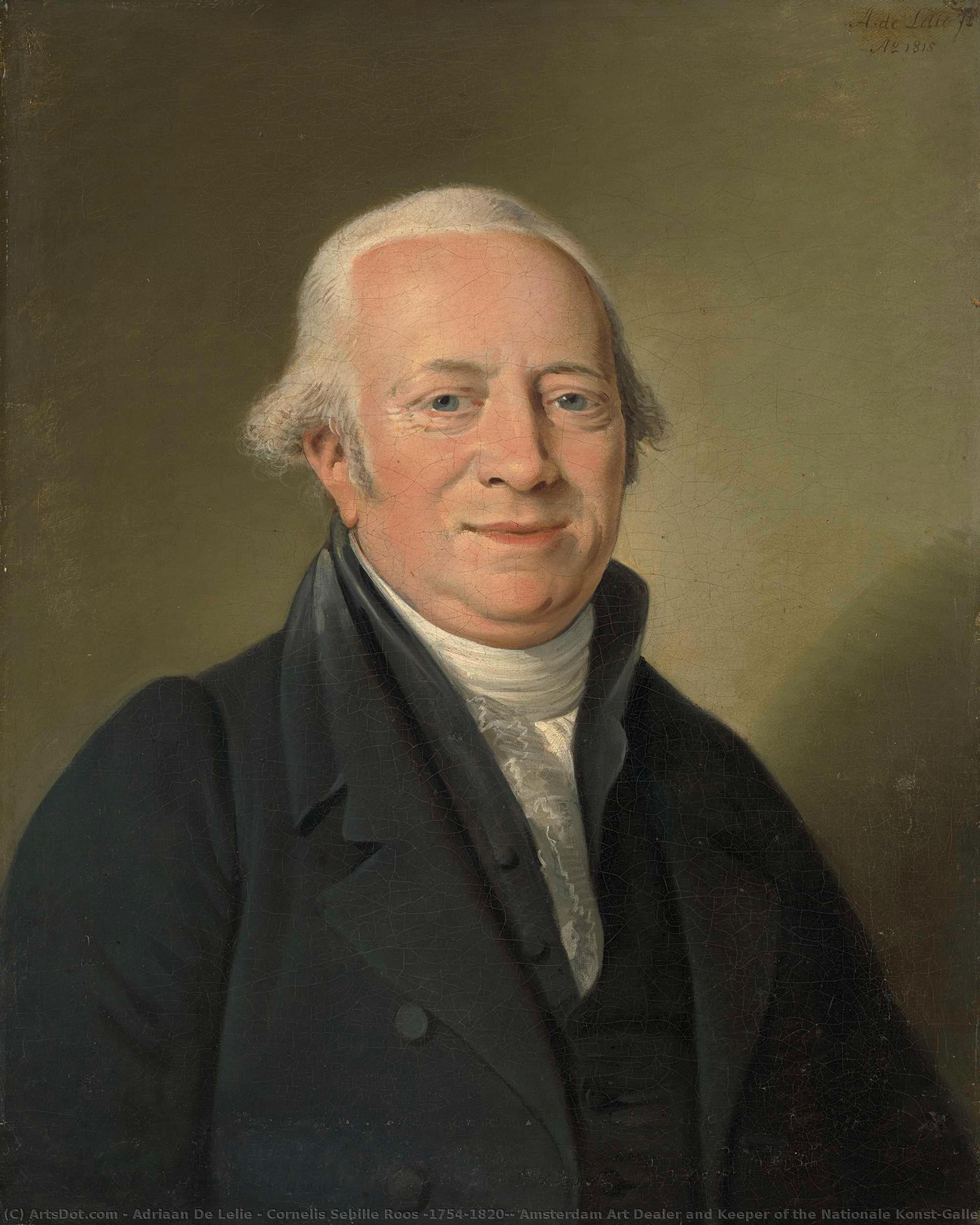 Cornelis Sebille Roos (1754-1820), Amsterdam Art Dealer And Keeper Of The Nationale Konst-gallery In Huis Ten Bosch, The Hague, Adriaan De Lelie, 1815 — Adriaan De Lelie