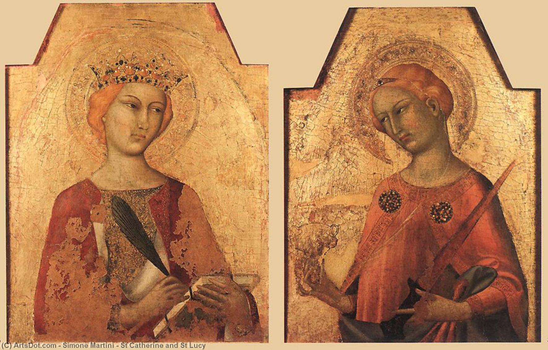 St Catherine And St Lucy — Сильване Мартини