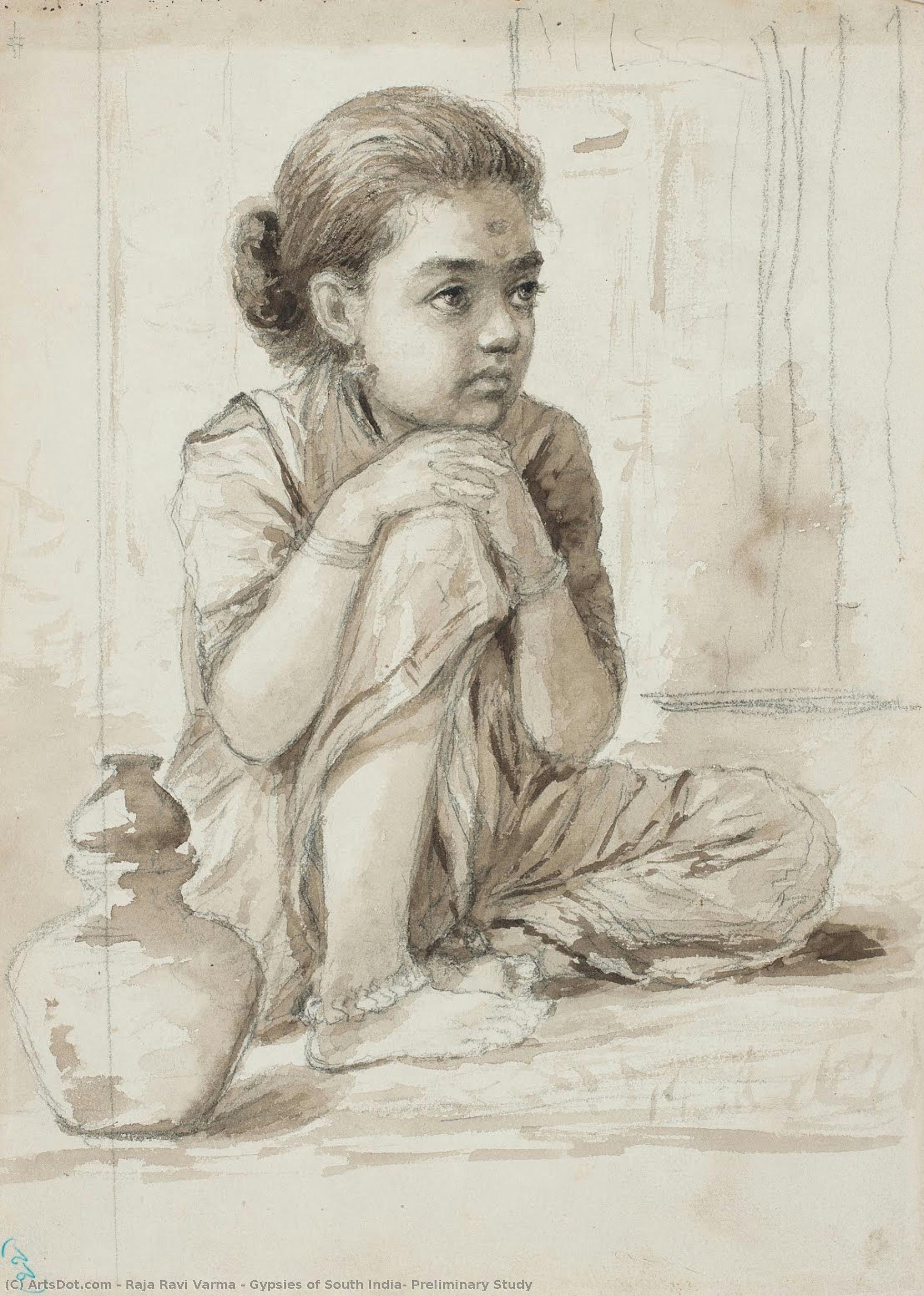 Gypsies Of South India- Preliminary Study — Raja Ravi Varma