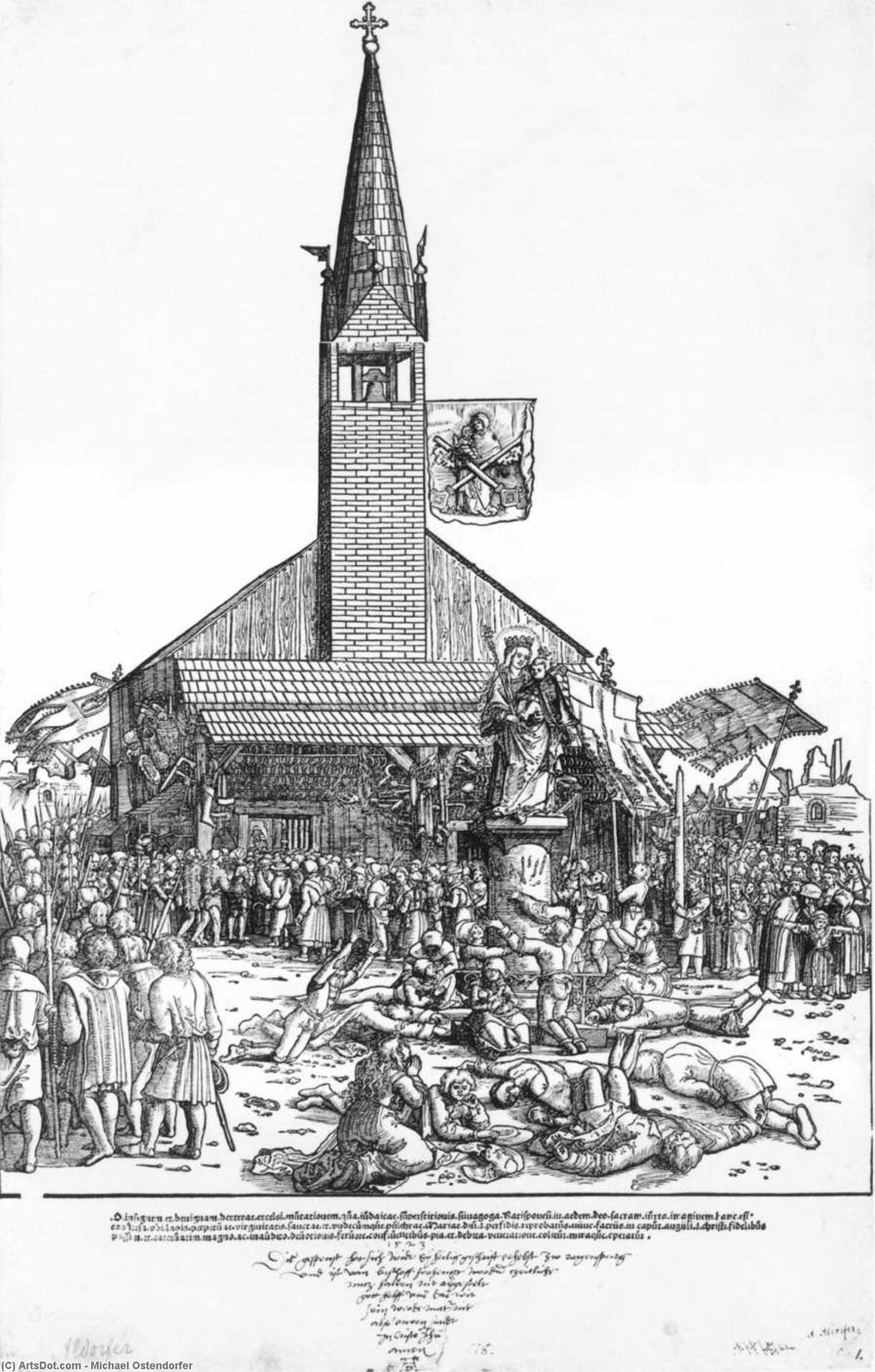 The Pilgrimage To The ''fair Virgin'' In Regensburg — Michael Ostendorfer