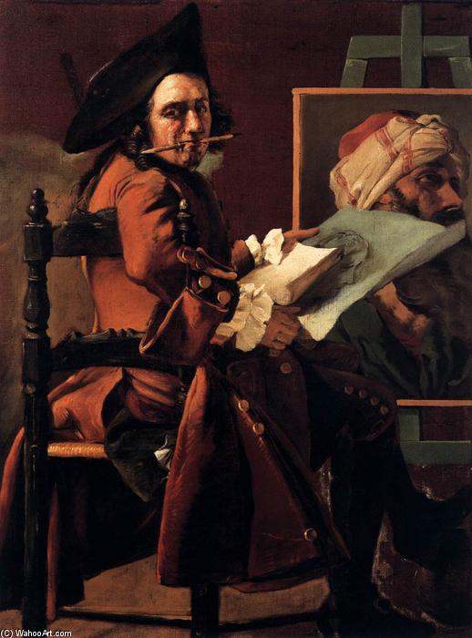 Self-portrait Before The Easel — Пьер Сублира