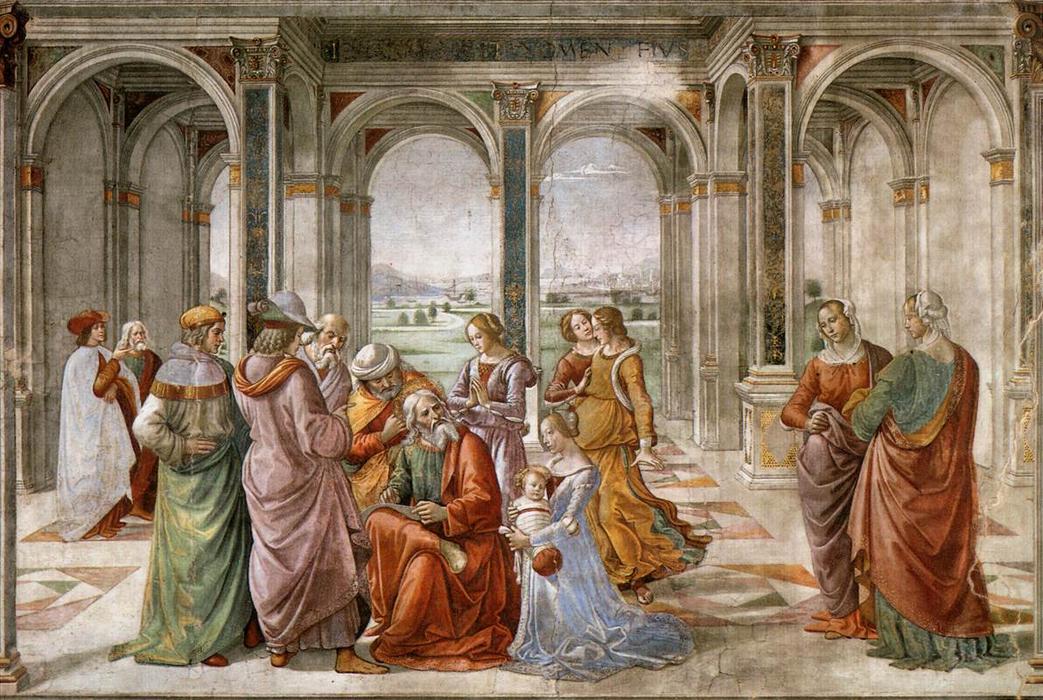 Zacharias Writes Down The Name Of His Son — Domenico Ghirlandaio