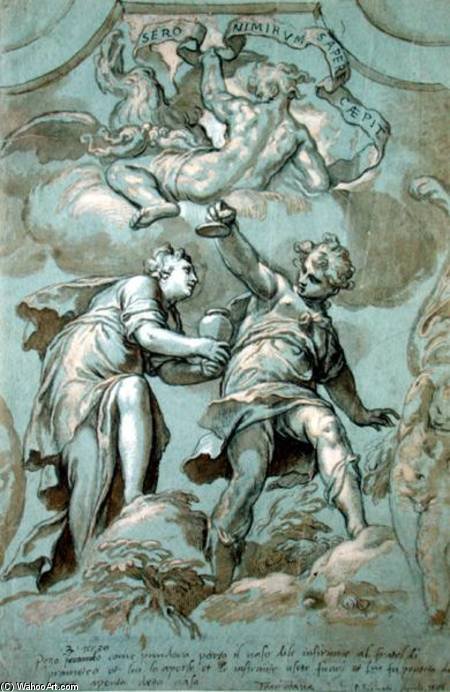 Pandora Offers The Box To Epimetheus — Paolo Farinati