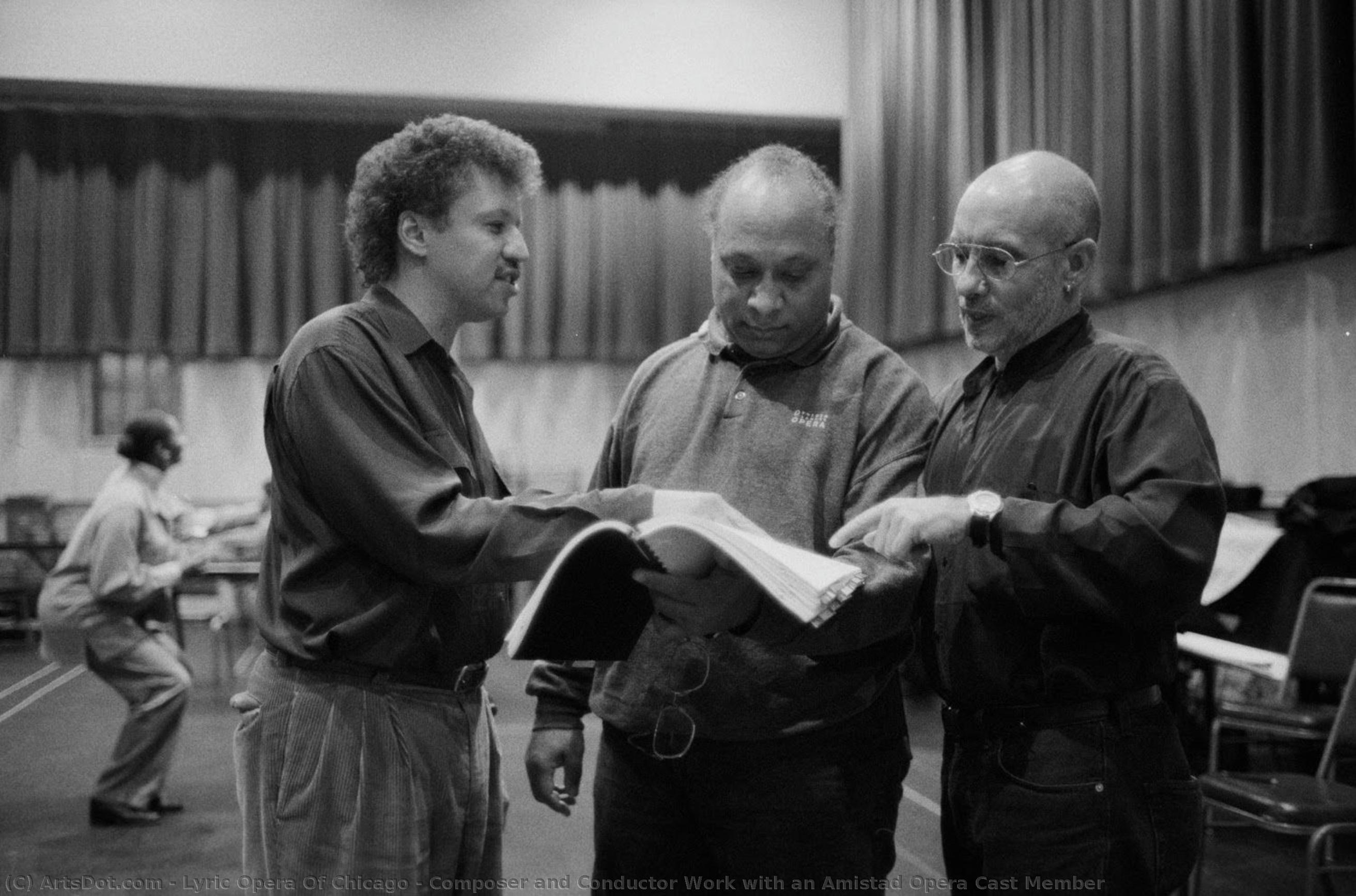 Composer And Conductor Work With An Amistad Opera Cast Member — Lyric Opera Of Chicago