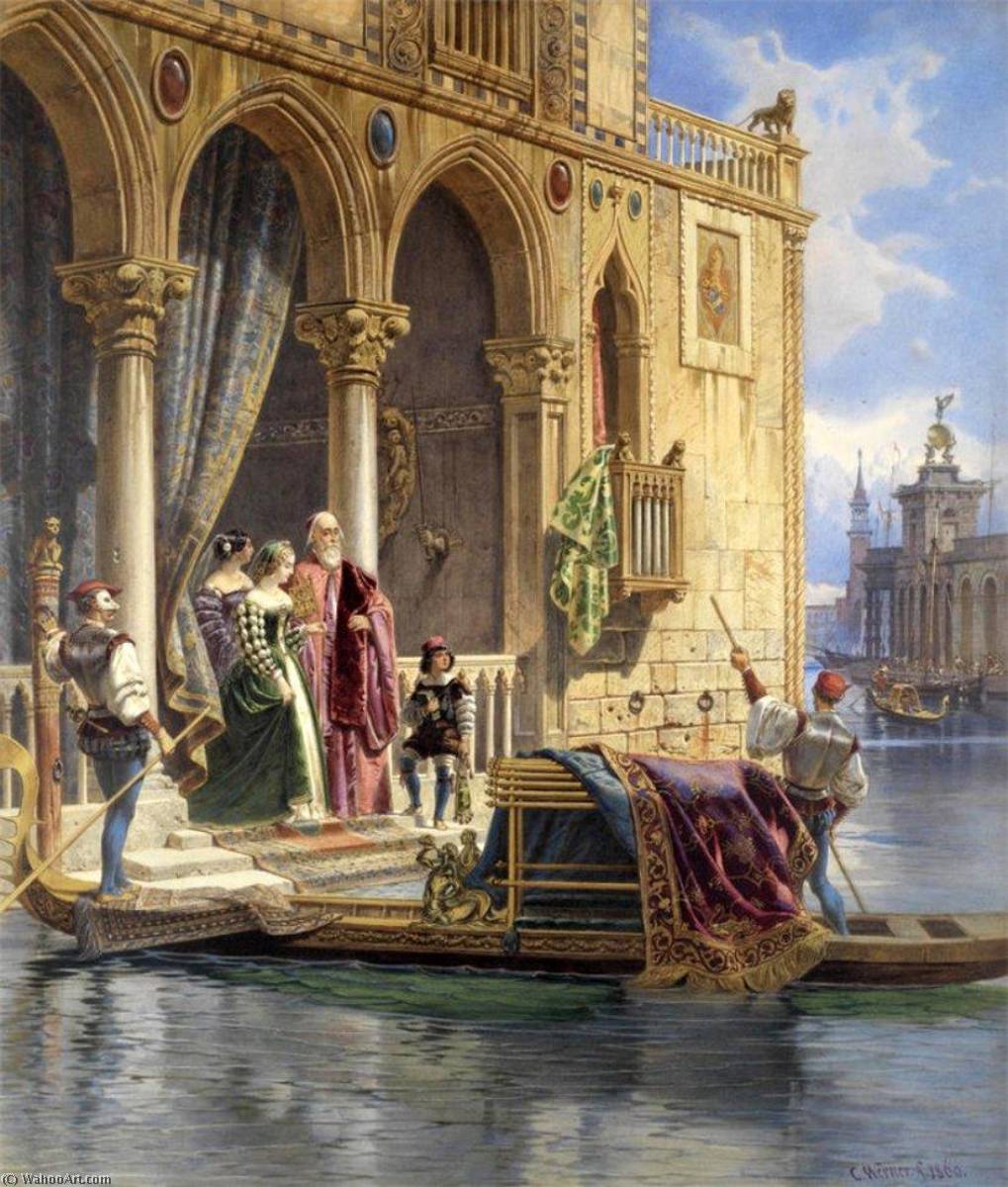 The Marriage Festival, Venice — Carl (friedrich Heinrich) Werner
