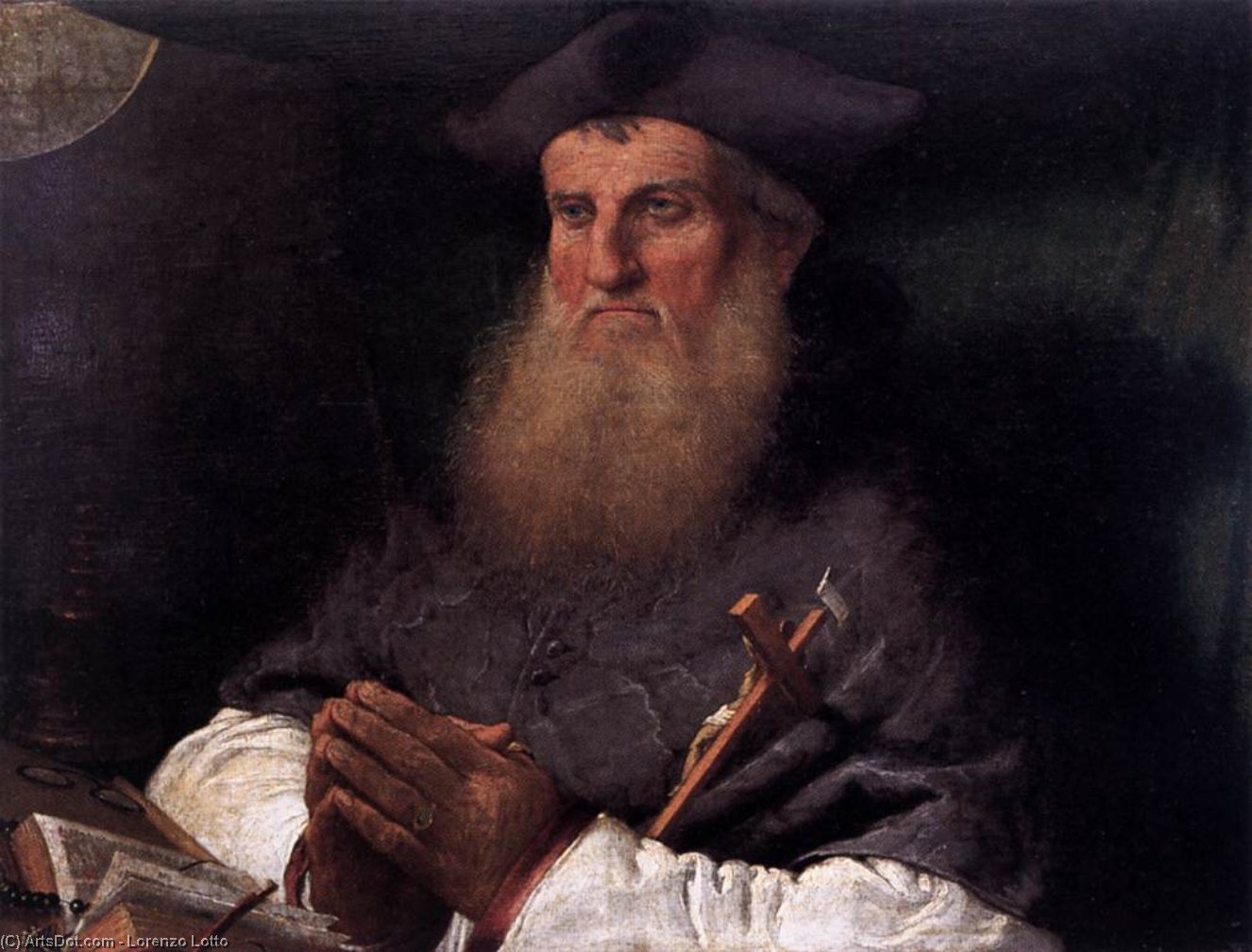 Bishop Tommaso Negri — Lorenzo Lotto
