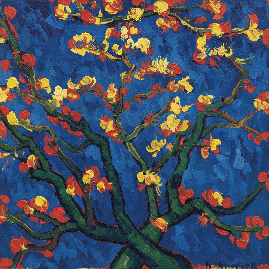 Vibrant Pulse Of The Cobalt Bloom — Léa Masson